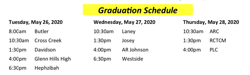 Graduation Schedule